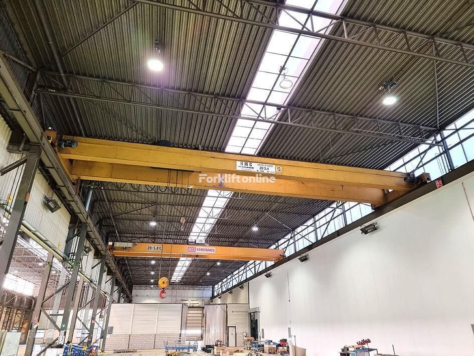 Demag 20 ton + 3,2 ton x 17 855 mm overhead crane