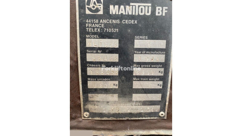 Manitou MLT 626 telehandler for parts